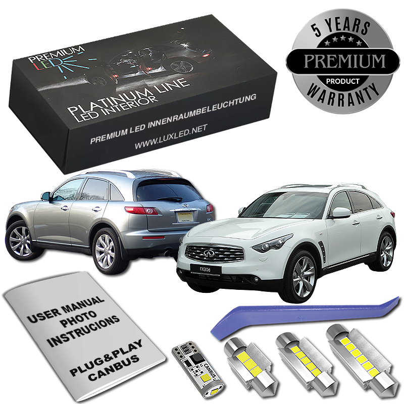 Κιτ εσωτερικού χώρου LED για Infiniti FX30 FX35 FX37 QX70