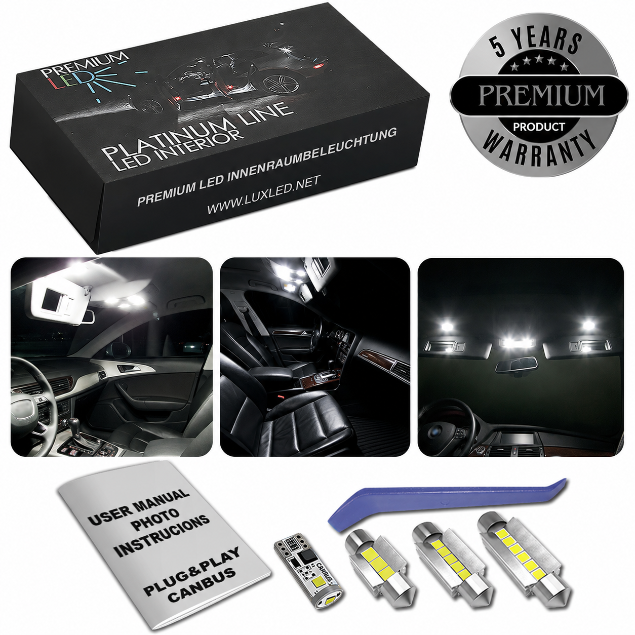 LED Интериорен Комплект за Infiniti FX30 FX35 FX37 QX70